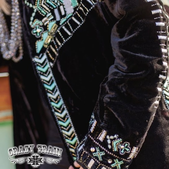 CRAZY TRAIN  THE STRAIT DUSTER  VELVET BLACK LONG - Picture 6 of 8